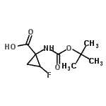 CAS#: 188897-47-4， 2-Fluoro-1-({[(2-Methyl-2-Propanyl)Oxy]Carbonyl}Amino)Cyclopropanecarboxylic Acid