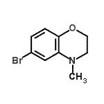 structure of CAS# 188947-79-7, 6-Bromo-4-Methyl-3,4-Dihydro-2H-1,4-Benzoxazine;6-BROMO-4-METHYL-2,3-DIHYDRO-1,4-BENZOXAZINE