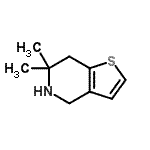 CAS#: 189019-57-6， 6,6-Dimethyl-4,5,6,7-Tetrahydrothieno[3,2-c]Pyridine