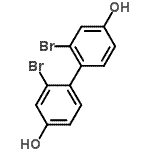 structure of CAS# 189039-64-3, 2,2'-Dibromo-4,4'-Biphenyldiol;3,3'-Dibromo-4,4'-biphenol