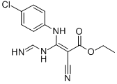 CAS#: 189109-01-1， Ethyl (E)-3-(Aminomethylideneamino)-3-[(4-Chlorophenyl)Amino]-2-Cyanoprop-2-Enoate