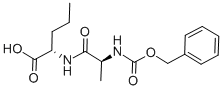 结构式 CAS# 18921-54-5, 2-[2-(苄基氧基羰基氨基)丙酰氨基]戊酸