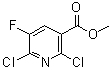 结构式 CAS# 189281-66-1, 2,6-二氯-5-氟烟酸甲酯
