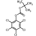 结构式 CAS# 18942-25-1, 叔丁基五氯苯基碳酸酯