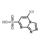 CAS#: 189503-76-2， 5-Sulfanyl[1,2,4]Triazolo[4,3-a]Pyrimidine-7-Sulfonic Acid