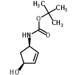 CAS#: 189625-12-5， 2-Methyl-2-Propanyl [(1R,4S)-4-Hydroxy-2-Cyclopenten-1-Yl]Carbamate