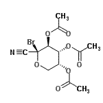 CAS#: 189633-63-4， (2S,3S,4R,5R)-2-Bromo-2-Cyanotetrahydro-2H-Pyran-3,4,5-Triyl Triacetate