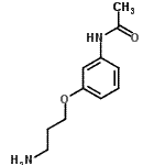 structure of CAS# 189683-22-5, N-[3-(3-Aminopropoxy)Phenyl]Acetamide;3'-(3-Aminopropoxy)acetanilide;ACETAMIDE,N-[3-(3-AMINOPROPOXY)PHENYL]-;N1-[3-(3-AMINOPROPOXY)PHENYL]ACETAMIDE