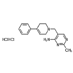 CAS#: 189744-46-5， 2-Methyl-5-[(4-Phenyl-3,6-Dihydro-1(2H)-Pyridinyl)Methyl]-4-Pyrimidinamine Dihydrochloride