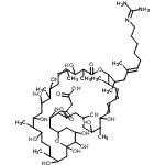 CAS#: 189759-06-6， 3-[(17-{(4E)-10-[(Diaminomethylene)Amino]-4-Methyl-4-Decen-2-Yl}-5,7,9,11,21,25,27,29,31,35,37,38,39-Tridecahydroxy-10,16,20,22,26,30,34-Heptamethyl-19-Oxo-18,41-Dioxabicyclo[35.3.1]Hentetraconta-12,1 4,22-Trien-3-Yl)Oxy]-3-Oxopropanoic Acid