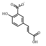 CAS#: 19006-46-3， (2E)-3-(4-Hydroxy-3-Nitrophenyl)Acrylic Acid