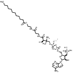 structure of CAS# 190063-12-8, Coenzyme A,S-dodecanoate lithium salt;Dodecanoyl-Coenzyme A lithium salt;Lauroyl coenzyme A lithium salt;L2659_SIGMA