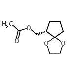 CAS 登录号：190246-81-2， (6S)-1,4-二氧杂螺[4.4]壬-6-基甲基乙酸酯