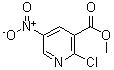 structure of CAS# 190271-88-6, 2-Chloro-5-Nitronicotinic Acid Methyl Ester;Methyl 2-Chloro-5-Nitropyridine-3-Carboxylate;2-CHLORO-5-NITRONICOTINIC ACID METHYL ESTER;Methyl 2-Chloro-5-Nitronicotinate 95+%