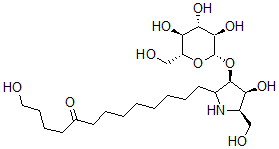 CAS#: 190317-46-5， 1-Hydroxy-13-[(3R,4S,5R)-4-Hydroxy-5-(Hydroxymethyl)-3-[(2R,3R,4S,5S,6R)-3,4,5-Trihydroxy-6-(Hydroxymethyl)Oxan-2-Yl]Oxypyrrolidin-2-Yl]Tridecan-5-One
