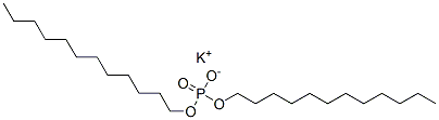 CAS 登录号：19045-76-2， 二(十二烷氧基)-氧代-氧代-膦烷钾