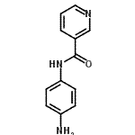 结构式 CAS# 19060-64-1, N-(4-氨基苯基)烟酰胺