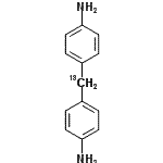 structure of CAS# 190778-00-8, 4,4'-(<Sup>13</Sup>C)Methylenedianiline;4,4'-Methylene-13C-dianiline;44'-METHYLENE-13C-DIANILINE;491500_ALDRICH