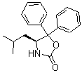 结构式 CAS# 191090-34-3, (4S)-4-(2-甲基丙基)-5,5-二苯基-2-恶唑烷酮