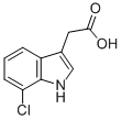 structure of CAS# 1912-41-0, 7-Chloro-1H-Indole-3-Aceticacid;2-(7-Chloro-1H-Indol-3-Yl)Ethanoic Acid;Indole-3-Acetic Acid, 7-Chloro-;(7-Chloro-1H-Indol-3-Yl)Acetic Acid