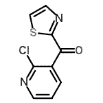 结构式 CAS# 191220-43-6, (2-氯-3-吡啶基)(1,3-噻唑-2-基)甲酮