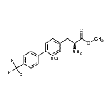 structure of CAS# 191426-23-0, Methyl (2S)-2-Amino-3-[4'-(Trifluoromethyl)-4-Biphenylyl]Propanoate Hydrochloride (1:1);(S)-Methy<wbr>l 2-amino<wbr>-3-(4'-(t<wbr>rifluorom<wbr>ethyl)bip<wbr>henyl-4-y<wbr>l)propano<wbr>ate hydro<wbr>chloride;(S)-Methy<wbr>l 2-amino<wbr>-3-(4'-(t<wbr>rifluorom<wbr>ethyl)-bi<wbr>phenyl-4-<wbr>yl)propan<wbr>oate hydr<wbr>ochloride;2-Amino-3<wbr>-(4'-(Tri<wbr>fluoromet<wbr>hyl)Biphe<wbr>nyl-4-Yl)<wbr>Propanoat<wbr>e Hydroch<wbr>loride