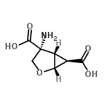 CAS 登录号：191471-50-8， (1R,4R,5S,6R)-4-氨基-2-氧杂双环[3.1.0]己烷-4,6-二甲酸