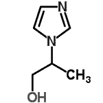 structure of CAS# 191725-72-1, 2-(1H-Imidazol-1-Yl)-1-Propanol;1H-Imidazole-1-ethanol, α(or β)-methyl-;1H-imidazole-1-ethanol, β-methyl-;2-(1H-imidazol-1-yl)-1-propanol