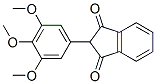 structure of CAS# 19225-22-0, 2-(3,4,5-Trimethoxyphenyl)Indene-1,3-Dione;2-(3,4,5-Trimethoxyphenyl)Indane-1,3-Dione;2-(3,4,5-Trimethoxyphenyl)Indane-1,3-Quinone;Brn 2474646