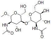 CAS#: 19272-54-9， O-Methyl-Di-N-Acetyl beta-Chitobioside
