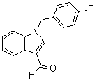 structure of CAS# 192997-23-2, 1-(4-Fluorobenzyl)-1H-Indole-3-Carbaldehyde;1-(4-Fluoro-benzyl)-1 H -indole-3-carbaldehyde;1-(4-Fluoro-benzyl)-1H-indole-3-carbaldehyde;1-[(4-fluorophenyl)methyl]indole-3-carbaldehyde