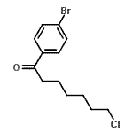 结构式 CAS# 193065-67-7, 1-(4-溴苯基)-7-氯-1-庚酮