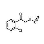 结构式 CAS# 19339-58-3, 2-(2-氯苯基)-2-氧代乙基硫氰酸酯