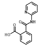 结构式 CAS# 19357-10-9, 2-(2-吡啶基氨基甲酰)苯甲酸