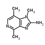 CAS 登录号：193690-65-2， 1,4,7-三甲基-1H-咪唑并[4,5-c]吡啶-2-胺