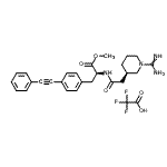 CAS#: 193744-04-6， Methyl N-{[(3R)-1-Carbamimidoyl-3-Piperidinyl]Acetyl}-4-(Phenylethynyl)-L-Phenylalaninate Trifluoroacetate (1:1)