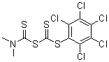 CAS#: 19378-05-3， (2,3,4,5,6-Pentachlorophenyl)sulfanylcarbothioyl dimethylaminomethanedithioate