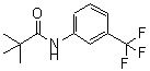 structure of CAS# 1939-19-1, 2,2-Dimethyl-N-[3-(Trifluoromethyl)Phenyl]-Propanamide;2,2-DIMETHYL-N-[3-(TRIFLUOROMETHYL)PHENYL]-PROPANAMIDE;N-(2,2-DIMETHYLPROPANOYL)-3-(TRIFLUOROMETHYL)ANILINE;3'-(TRIFLUOROMETHYL)PIVALANILIDE
