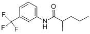 structure of CAS# 1939-26-0, 3'-Trifluoromethyl-2-Methylvaleranilide;N-[2-Methyl-3-(Trifluoromethyl)Phenyl]Valeramide;Nonadecanone;3'-Trifluoromethyl-1,2-Methylvaleranilide