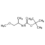 structure of CAS# 194156-54-2, 2-Methyl-2-Propanyl (1-Methoxy-2-Propanyl)Carbamate;tert-butyl (1-methoxypropan-2-yl)carbamate