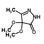 CAS#: 194279-53-3， 4,4-Dimethoxy-5-Methyl-2,4-Dihydro-3H-Pyrazol-3-One