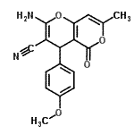 CAS#: 194282-76-3， 2-Amino-4-(4-Methoxyphenyl)-7-Methyl-5-Oxo-4H,5H-Pyrano[4,3-b]Pyran-3-Carbonitrile