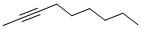 structure of CAS# 19447-29-1, 2-Nonyne;2-Nonyne;2-C9h16