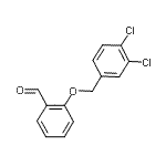 structure of CAS# 194802-96-5, 2-[(3,4-Dichlorobenzyl)Oxy]Benzaldehyde;2-[(3,4-dichlorobenzyl)oxy]benzaldehyde;2-[(3,4-dichlorophenyl)methoxy]benzaldehyde;BENZALDEHYDE,2-[(3,4-DICHLOROPHENYL)METHOXY]-