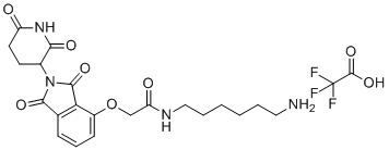 CAS#: 1950635-14-9， Thalidomide-O-amido-C6-NH2 (TFA)