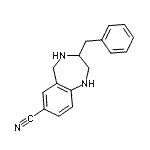 CAS#: 195984-90-8， 3-Benzyl-2,3,4,5-Tetrahydro-1H-1,4-Benzodiazepine-7-Carbonitrile