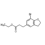 CAS 登录号：196597-67-8， 乙基3-(7-溴-2,3-二氢-1-苯并呋喃-5-基)丙酸酯