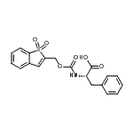 structure of CAS# 197245-19-5, N-{[(1,1-Dioxido-1-Benzothiophen-2-Yl)Methoxy]Carbonyl}-L-Phenylalanine;(2S)-2-{[<wbr>(1,1-diox<wbr>obenzo[d]<wbr>thiol-2-y<wbr>l)methoxy<wbr>]carbonyl<wbr>amino}-3-<wbr>phenylpro<wbr>panoicacid;Bsmoc-Phe-OH;N-(Benzo[<wbr>b]thiophe<wbr>nesulfone<wbr>-2-methox<wbr>ycarbonyl<wbr>)-L-pheny<wbr>lalanine