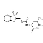 structure of CAS# 197245-21-9, N-{[(1,1-Dioxido-1-Benzothiophen-2-Yl)Methoxy]Carbonyl}-L-Leucine;(2S)-2-{[<wbr>(1,1-diox<wbr>obenzo[d]<wbr>thiol-2-y<wbr>l)methoxy<wbr>]carbonyl<wbr>amino}-4-<wbr>methylpen<wbr>tanoicacid;Bsmoc-Leu-OH;N-(Benzo[b]thiophenesulfone-2-methoxycarbonyl)-L-leucine