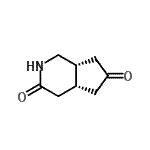 structure of CAS# 197250-70-7, (4aR,7aR)-Tetrahydro-1H-Cyclopenta[c]Pyridine-3,6(2H,4H)-Dione;(4aR,7aR)<wbr>-tetrahyd<wbr>ro-1H-cyc<wbr>lopenta[c<wbr>]pyridine<wbr>-3,6(2H,4<wbr>H)-dione